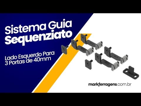 Imagem 4 do Sistema Guia Sequenziato Lado Direito Para 3 Portas de 35mm Rometal