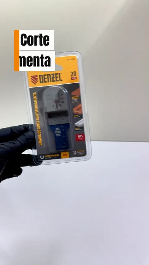 Lamina de Corte Multiferramenta, Reta, Hcs, Para Madeira, 20 X 1,4 Mm, Dente Fino, 1pc// Denzel