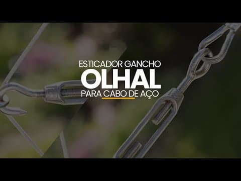Imagem 5 do Esticador Gancho Olhal Para Cabo de Aço de 3/16" Pol Mk