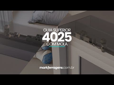Guia Superior Com Mola 4025 Para Porta de Correr Rometal