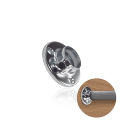 Suporte Lateral Redondo Para Tubo Cabideiro Com Trava