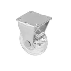 Rodizio Ou Rodinha de Móveis Ø50 Mm Transparente Fixo