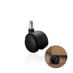 Rodizio Ou Rodinha Giratória Ø50 Mm Pino Para Cadeira