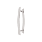 Puxador Para Porta Residencial 600mm Curvo Escovado