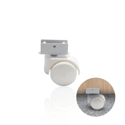 Rodinha Ou Rodízio Para Berço Chapa U 18 Mm Sem Freio Bigfer