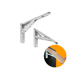 Suporte Para Mesa Dobrável 400mm Branco O Par