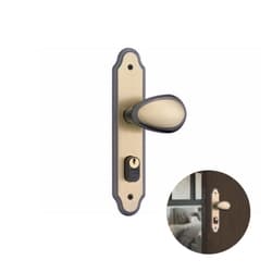 Fechadura Latonada Oxidada Para Porta Residencial Externa de 25 A 35 Mm 803/10 Stam