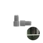 Suporte Prateleira Pino Encaixe 6 X 8 Mm Cinza Pacote Com 100 Peças