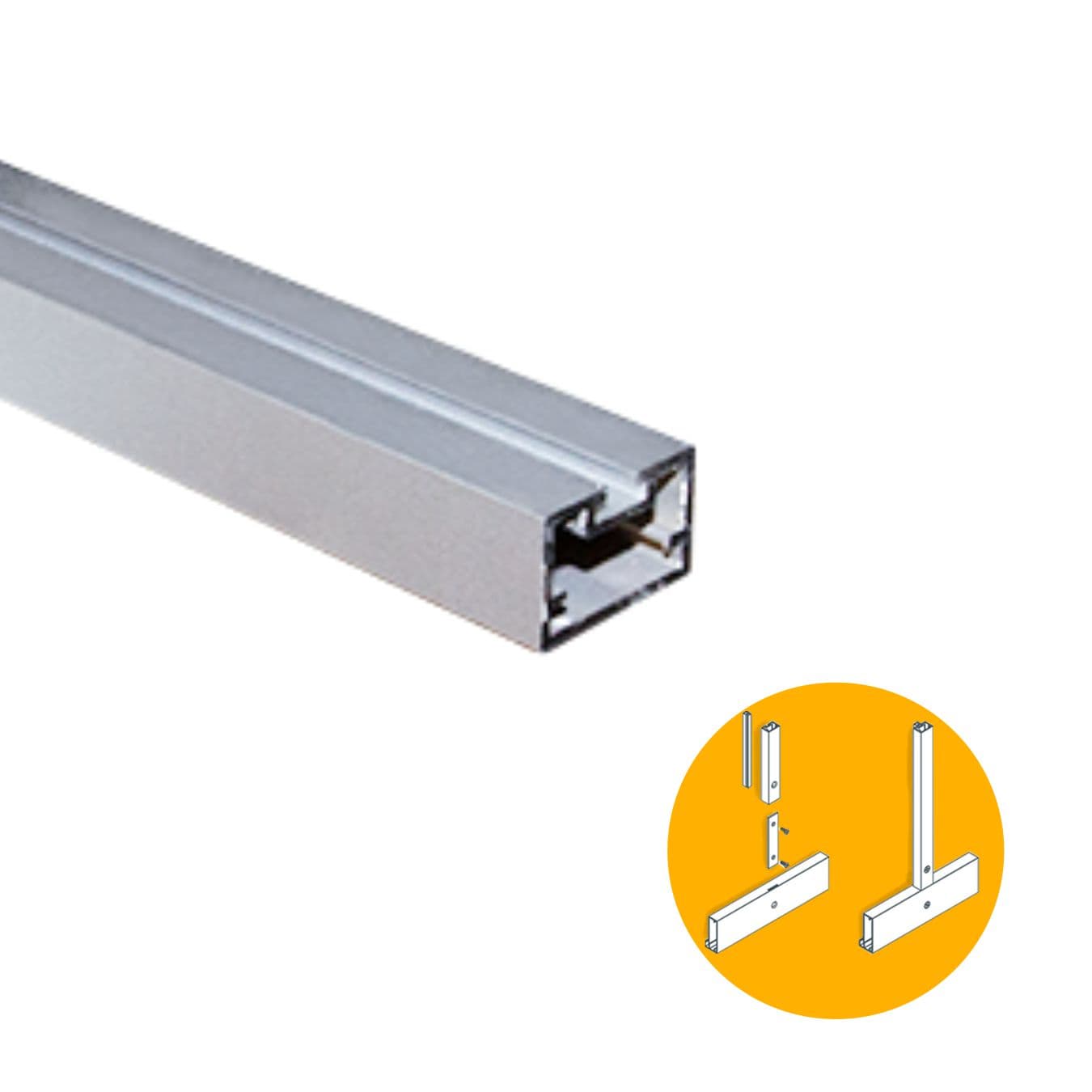 Perfil Travessa Interno Em Anodizado Rm132 Rometal