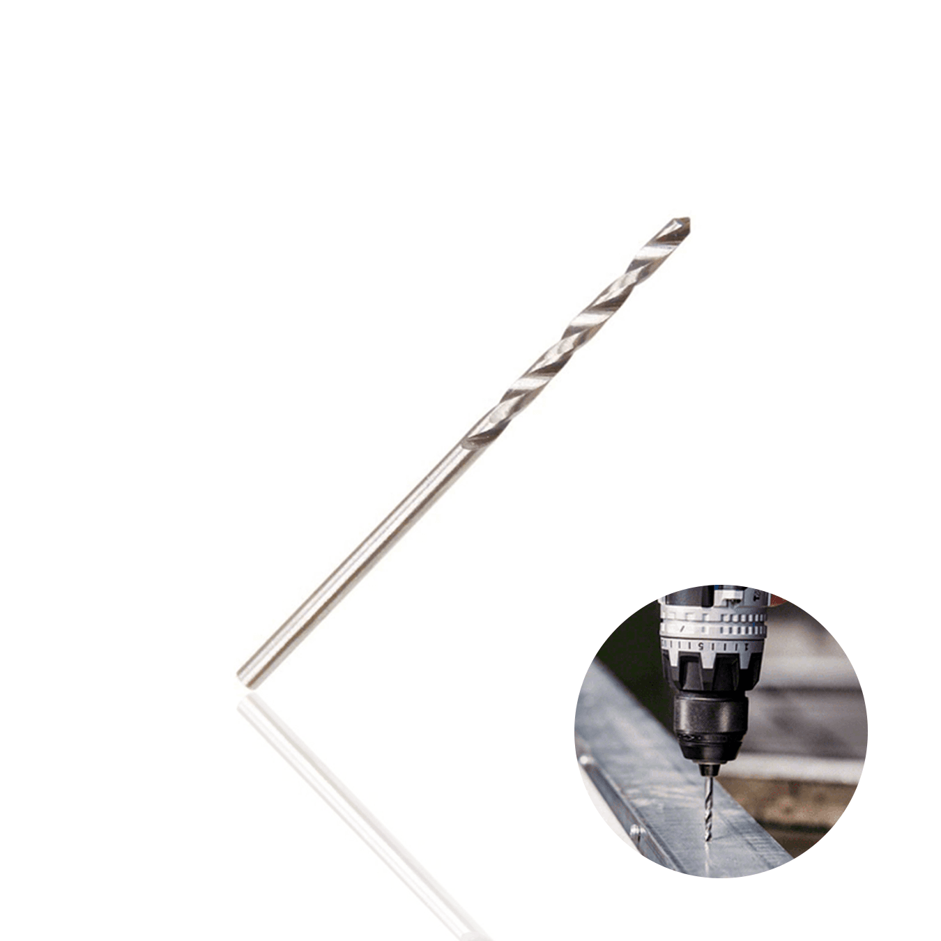 Kit Jogo de Brocas de 1 Mm Em Aço Rápido Polido Para Metal Com 10 Brocas Ctc-01700010 Ctpohr