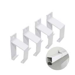 Suporte Para Trilho de Porta de Correr 35 X 35 Mm Branco 4 Peças