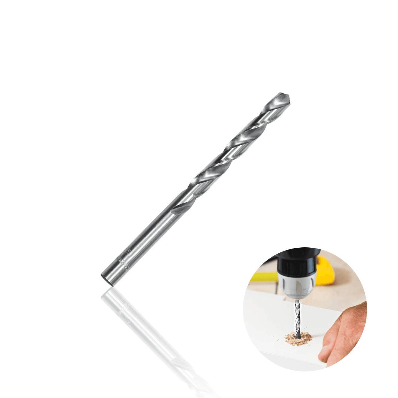 Broca de 19 Mm Em Aço Rápido Polido Com Haste Cilíndrica Para Metal Mtx