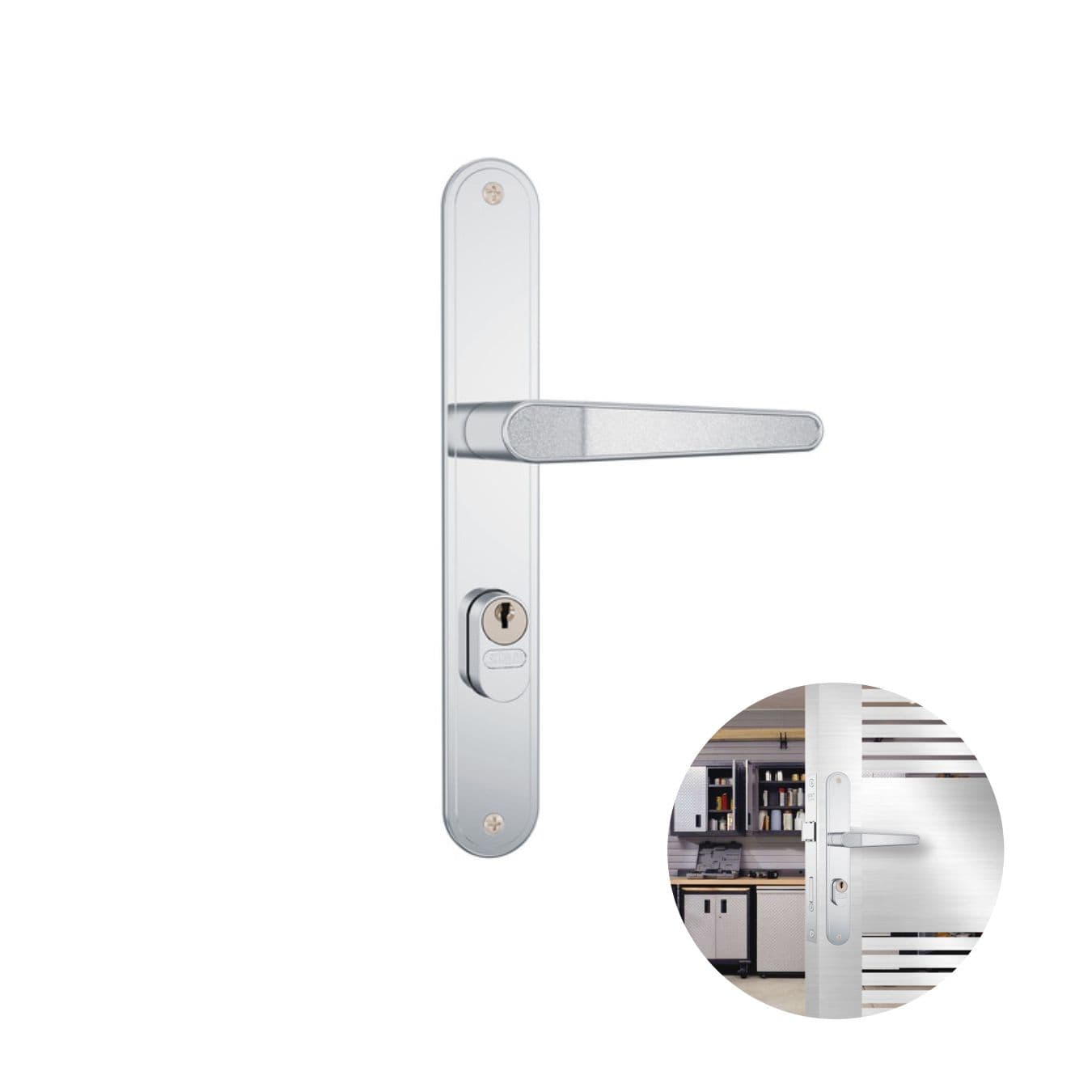 Fechadura Em Inox Para Porta Residencial Externa de 25 A 35 Mm 601-602/03 Stam