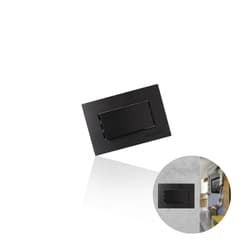 Interruptor Paralelo Simples Preto Para Embutir 1 Tecla de 10a 250v Nuze