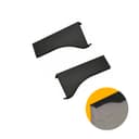 Ponteira Puxador Facetato Preto de 15 Mm Pe183 Rometal