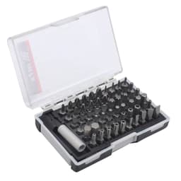Jogo de Ponteiras Bits 25 Mm Para Parafusadeira Caixa Com 61 Peças