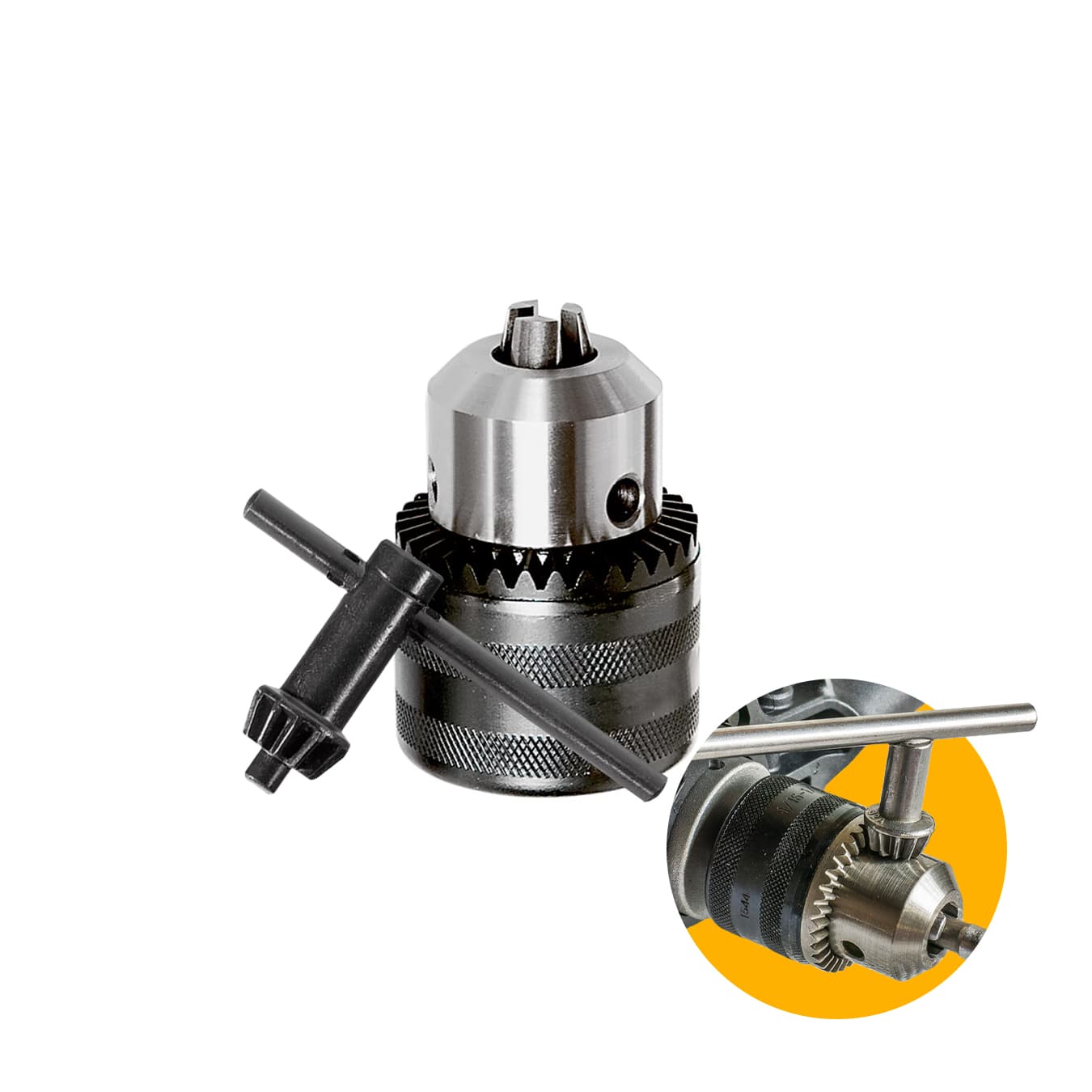 Mandril Para Furadeiras Com Chave 5 A 13 Mm E Rosca B12