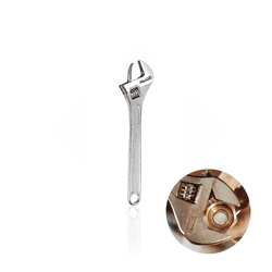 Chave de Boca Ou Inglesa Ajustável 15" 375 Mm Cromada