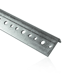 Régua Furada Para Painel de Rack E Cases Zincada - 2 Metros