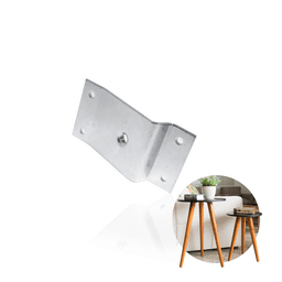 Chapa Para Fixação de Pé Sapatas Em Camas Box E Outros Rosca 3/8"