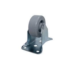 Rodízio Chapa Fixa Industrial Roda 50 Mm Sem Trava