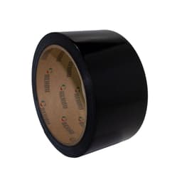 Fita de Borda Pvc Na Cor Preto Bruma Ônix Ébano Liso Duratex P718 de 64 Mm X 1 Metro Rehau