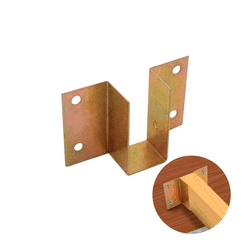 Suporte Para Barra de Cama 24 X 50 Mm Zincado Amarelo