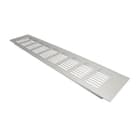 Grade Ventilação Max Alumínio Fosco Retangular 8 X 40 Cm