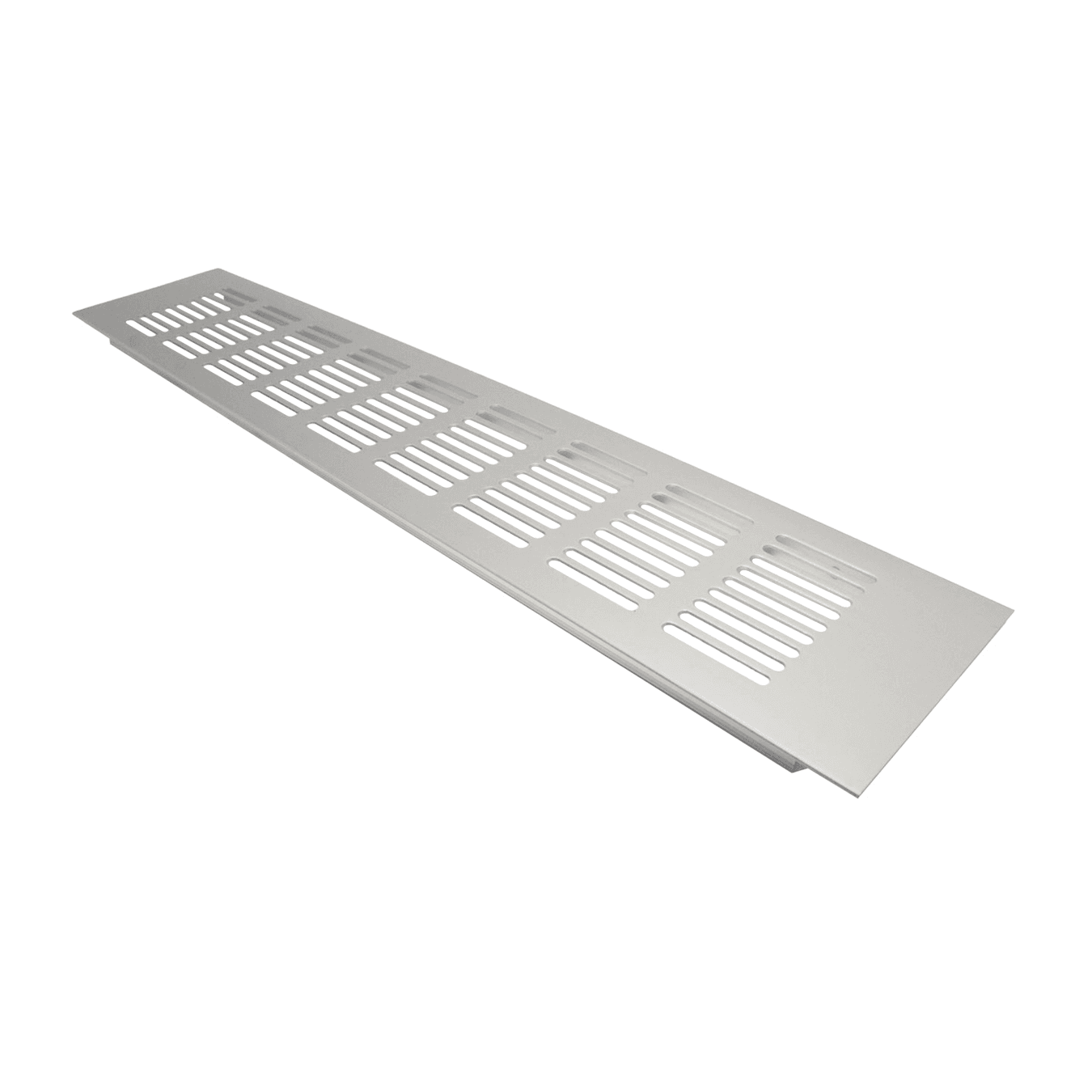 Grade Ventilação Max Alumínio Fosco Retangular 8 X 40 Cm