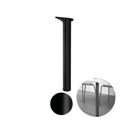Pé Para Mesa Cilíndrico Ø60 X 71 Cm Preto Hardt