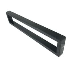 Puxador Prs Duplo Preto Acetinado 120 Cm Para Porta Residencial
