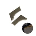 Ponteira Puxador Facetato Champanhe 1001 de 15mm Pe183 Rometal