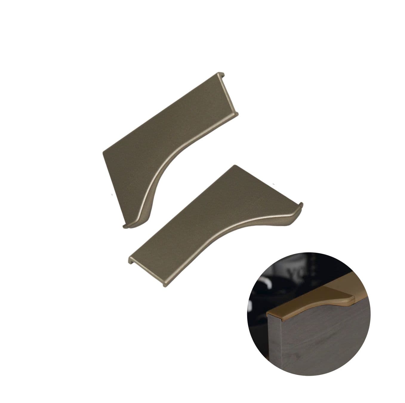 Ponteira Puxador Facetato Champanhe 1001 de 15mm Pe183 Rometal