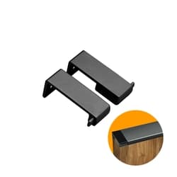 Ponteira Puxador Facetato Preto de 15 Mm Pe183 Rometal