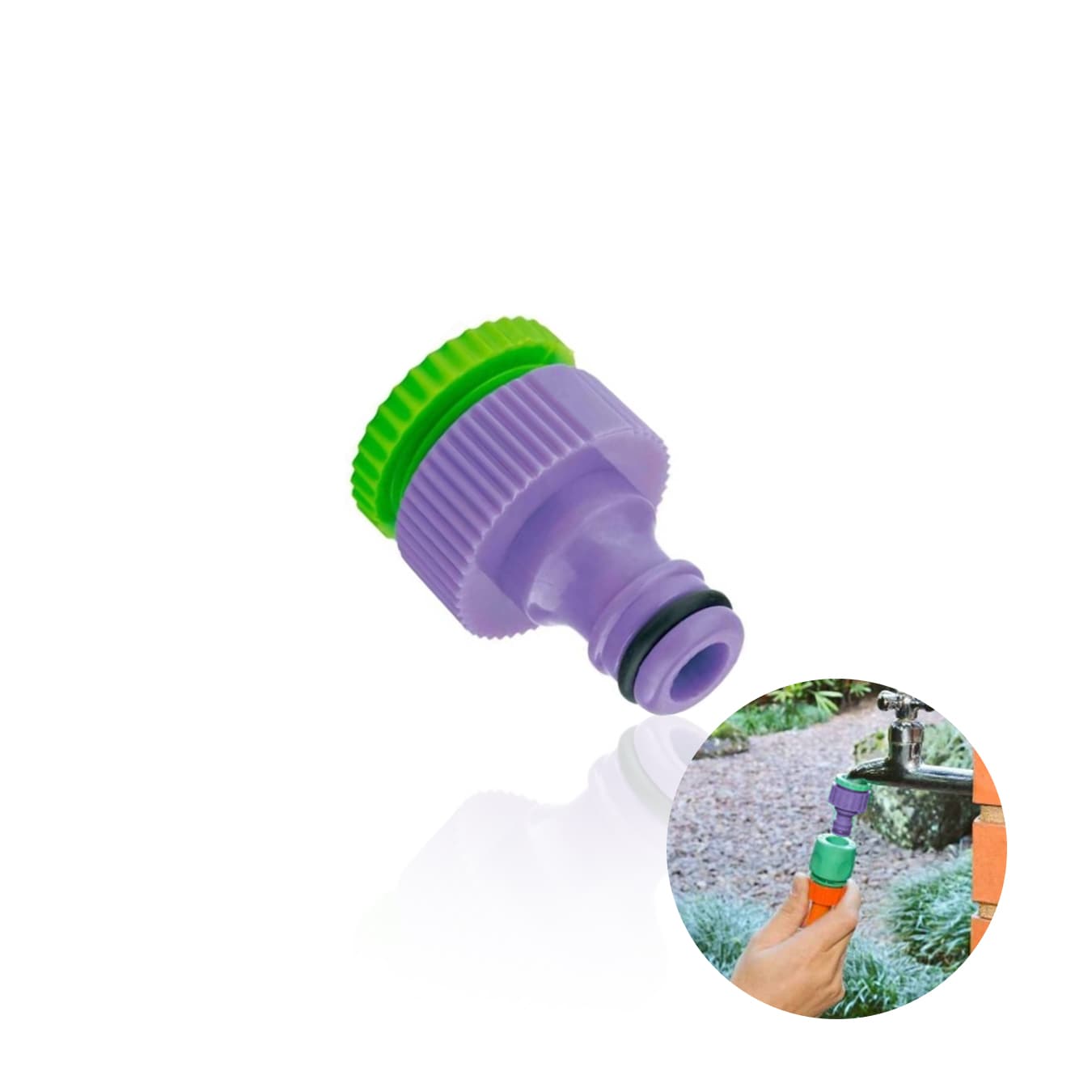 Conector 3/4 Fêmea Com Bucha de 1/2 Polegadas Para Engate Rápido
