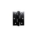 Dobradiça Comum Em Alumínio Preto 70 X 64 Mm Mk
