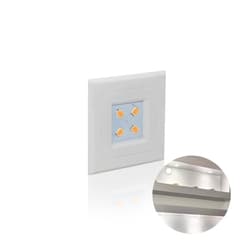 Luminária Lumini Pop Point Pontual Quadrada Branca 6000k Branco Frio Com 4 Leds Bivolt Renna Pix