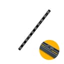 Trilho Cremalheira Duplo Preto de 100 Cm Em Aço Para Prateleiras