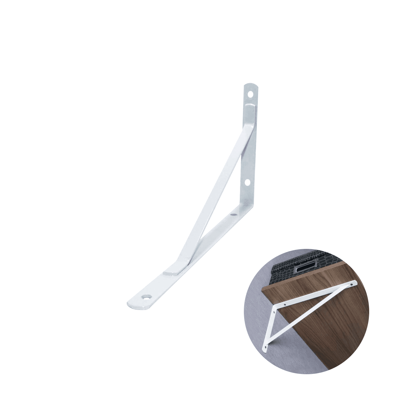 Suporte Mão Francesa Reforçada 20 Cm Branca - Sr