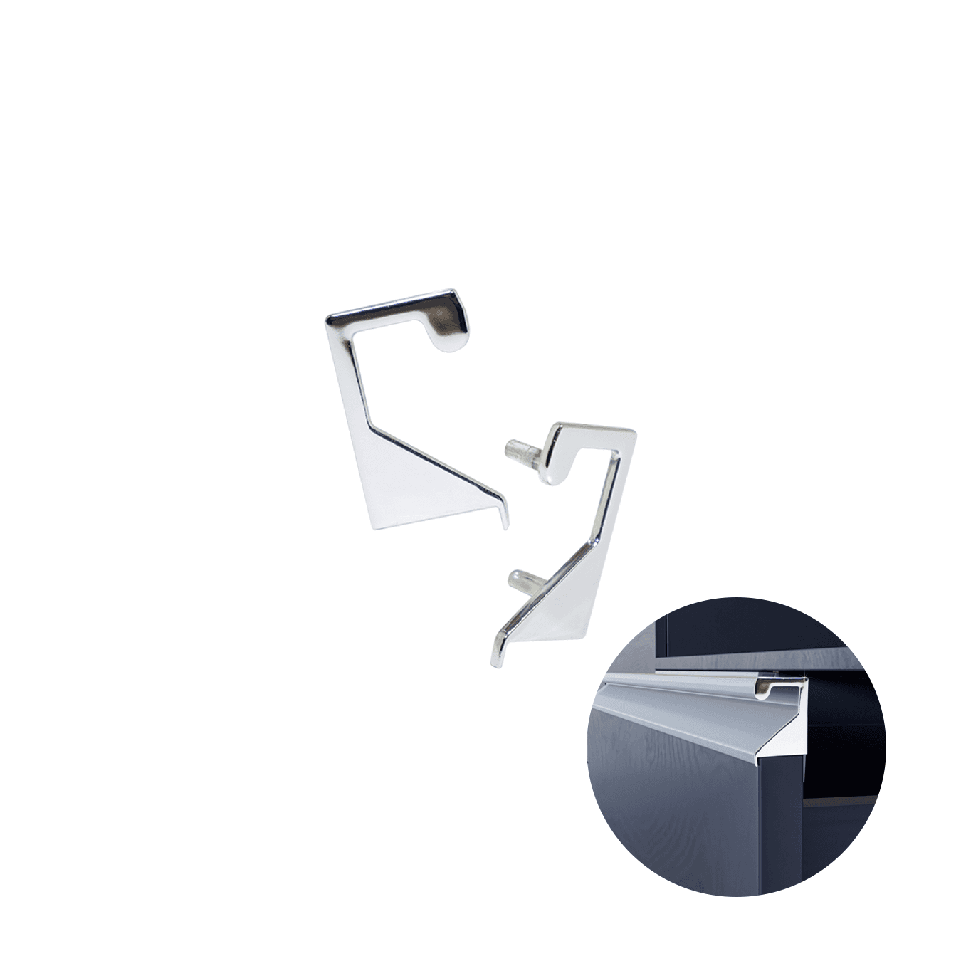 Ponteira Para Puxador Vazado Cromado de 15 Mm Pe336 Rometal