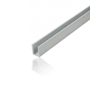 Trilho Canaleta U 3/8" Alumínio Para Portas de Correr- 2 Barras de 3 Metros