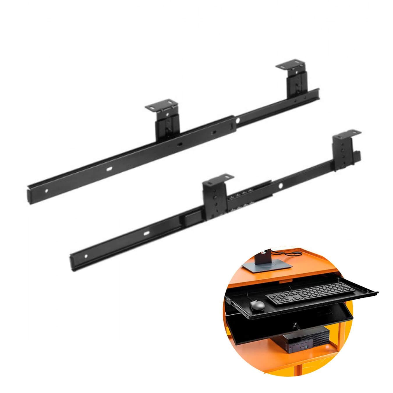 Corrediça Para Base de Teclado Computador de Mesa