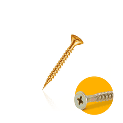 Parafuso Mk 3,5 X 35 Mm Chipboard Cabeça Chata Cx 500