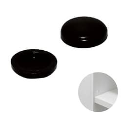 Tampinha Para Parafuso Clp Cor Preta - 100 Unidades