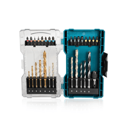 Kit Jogo de Brocas E Bits Para Metal Concreto E Madeira Com 29 Peças E-07054 Makita