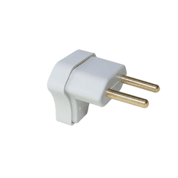 Plugue Triangular 2 P Macho Cinza 10 A 250 V