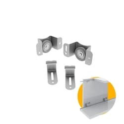Kit Sistema Com Freio Para Porta de Correr Flutuante de Armários E Móveis Ro29 Rometal