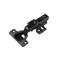 Dobradiça Preta Reta 35 Mm Com Amortecedor