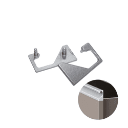 Ponteira Para Puxador Anodizado de 15 X 30 Mm 0257 Dmt