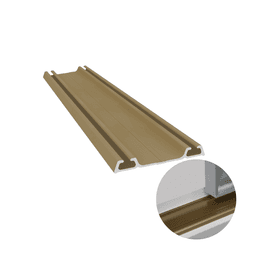 Trilho Inferior Champanhe 1001 Para Porta de Correr 15 Mm Rm022